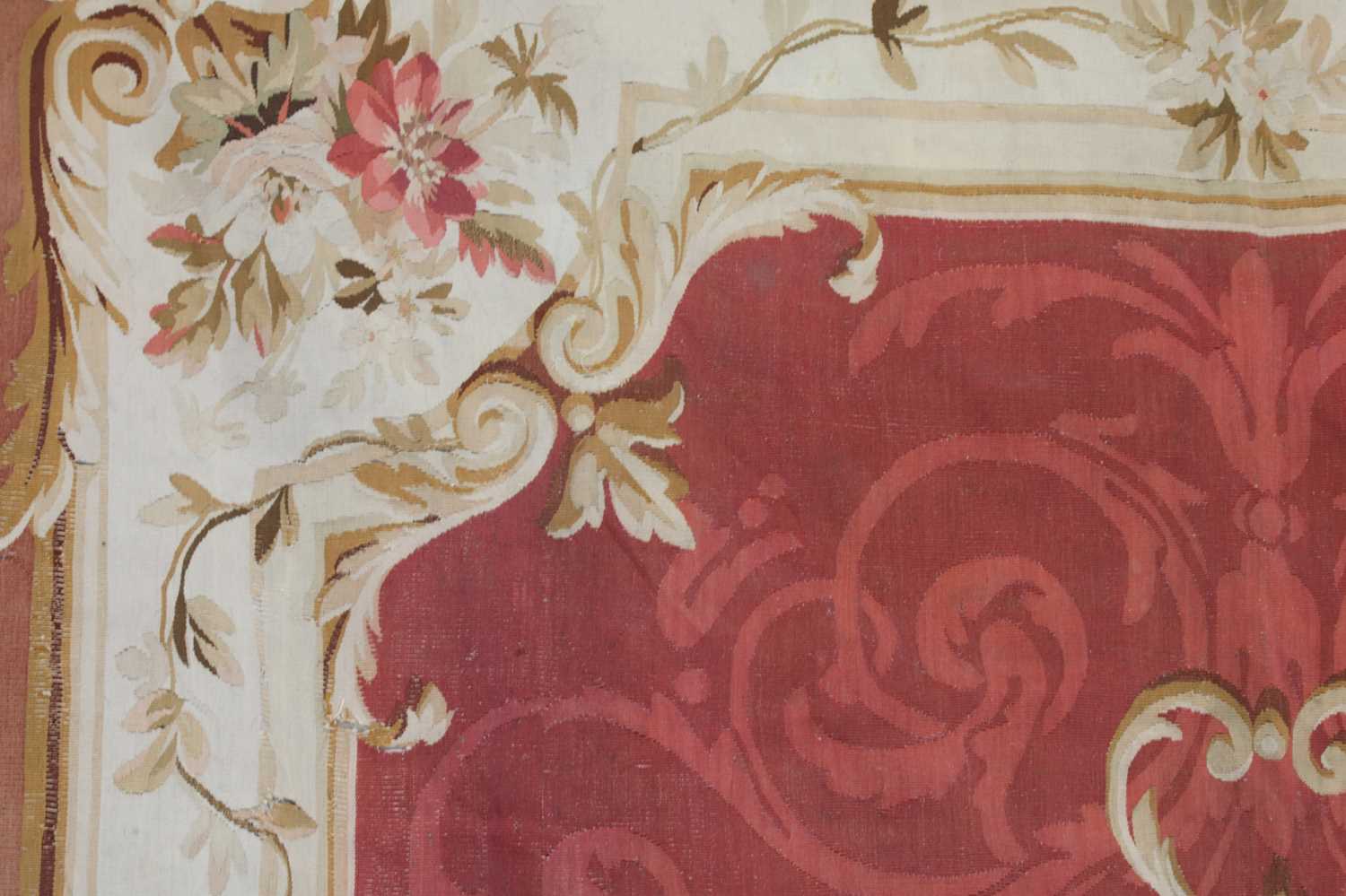 An Aubusson wool rug, - Image 2 of 15