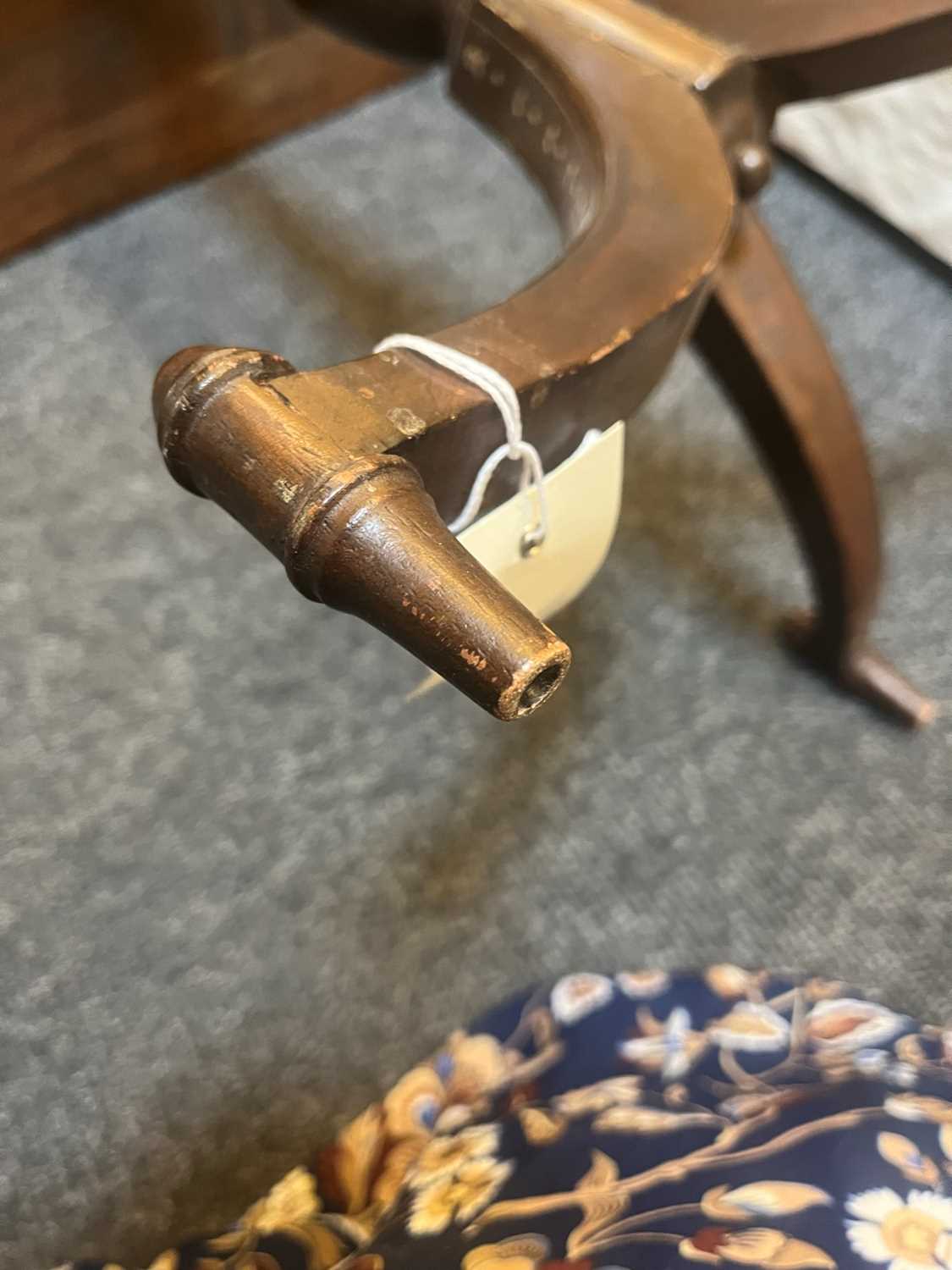 A pair of teak tripod occasional tables, - Image 11 of 18