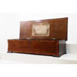 A rosewood and kingwood musical box,