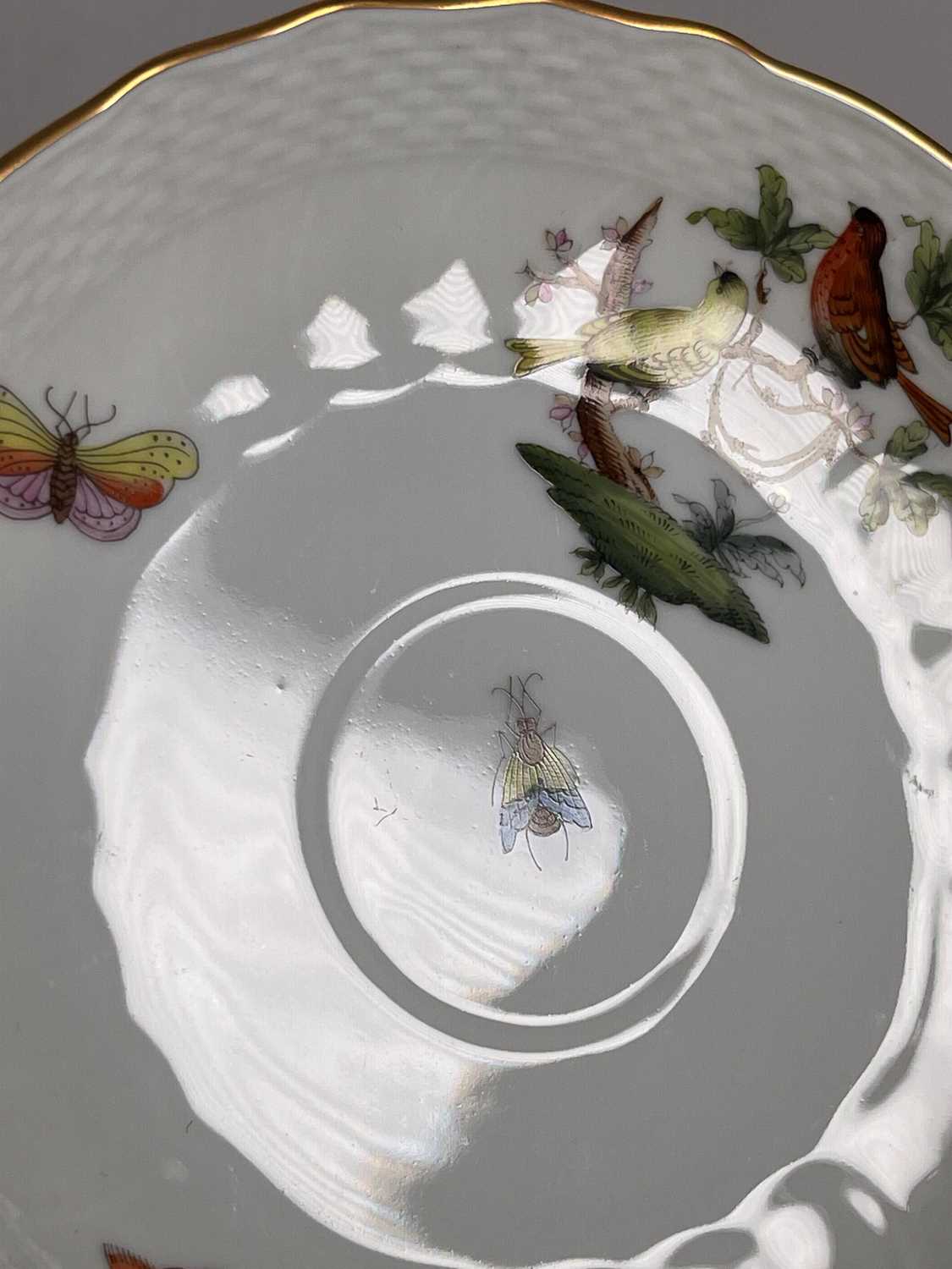 A Herend porcelain 'Rothschild Bird' dinner service, - Image 36 of 40