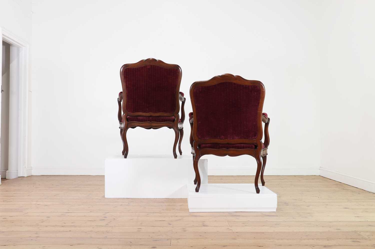 A pair of Louis XV-style fauteuils, - Image 4 of 4