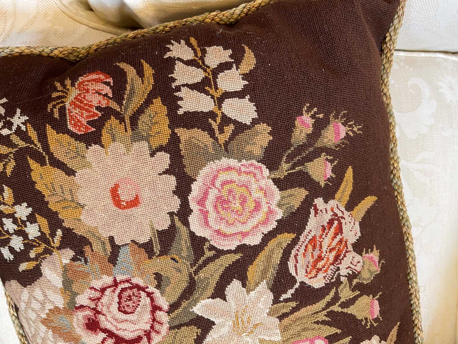 A group of six needlepoint cushions, - Image 17 of 24