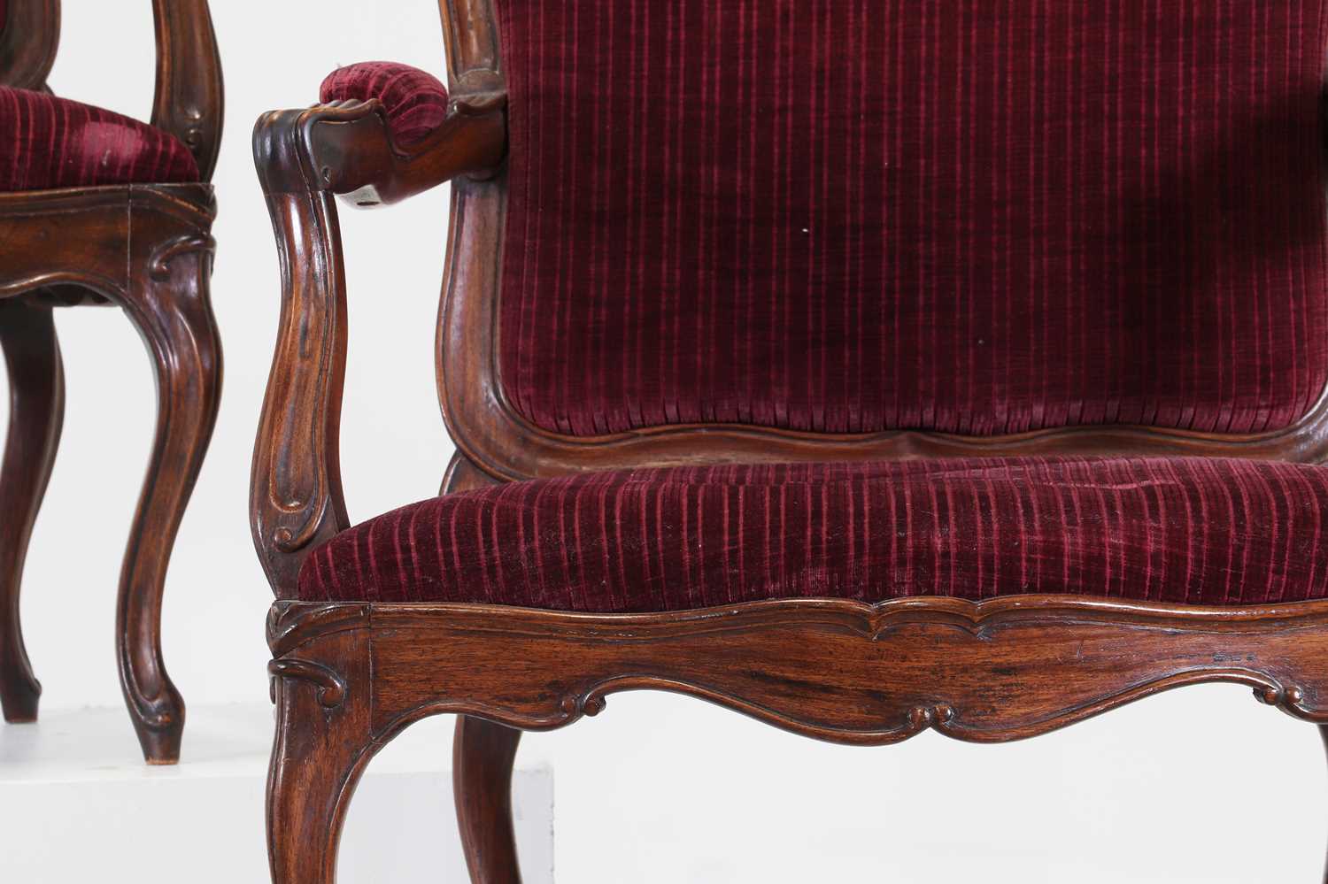 A pair of Louis XV-style fauteuils, - Image 3 of 4