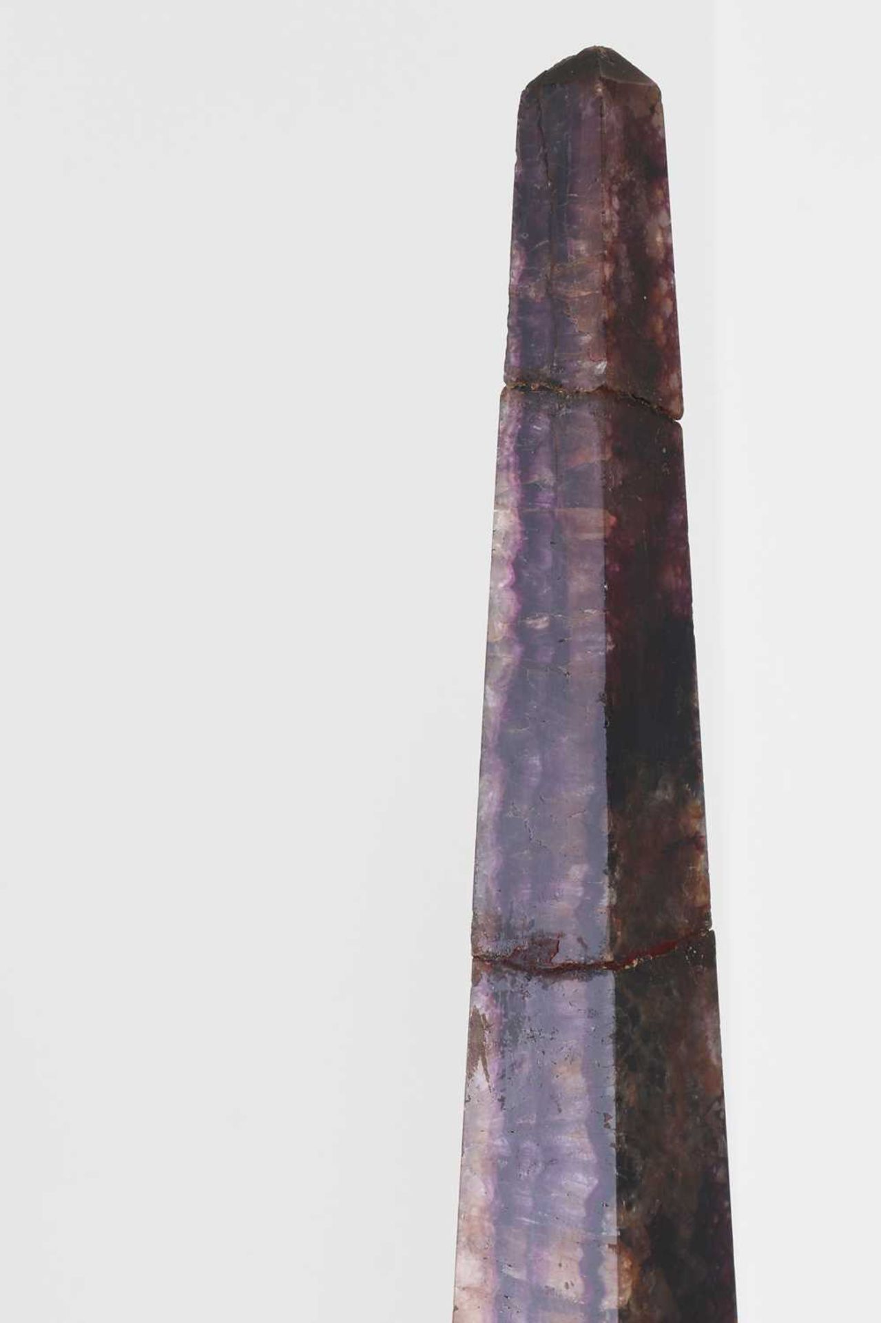 Two Blue John or Derbyshire fluorspar obelisks, - Image 5 of 5