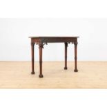 A George III mahogany side table,