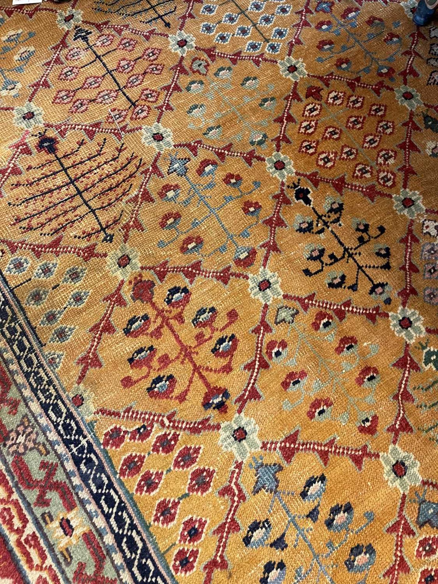A Persian wool carpet, - Bild 16 aus 26