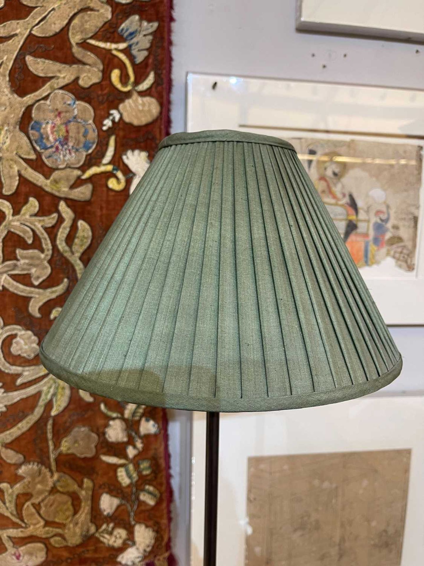 A pair of faux marble and embossed metal table lamps, - Image 11 of 18