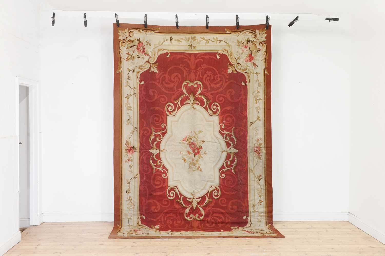 An Aubusson wool rug,