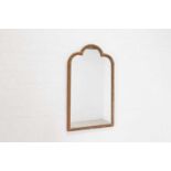 A Queen Anne-style giltwood mirror,