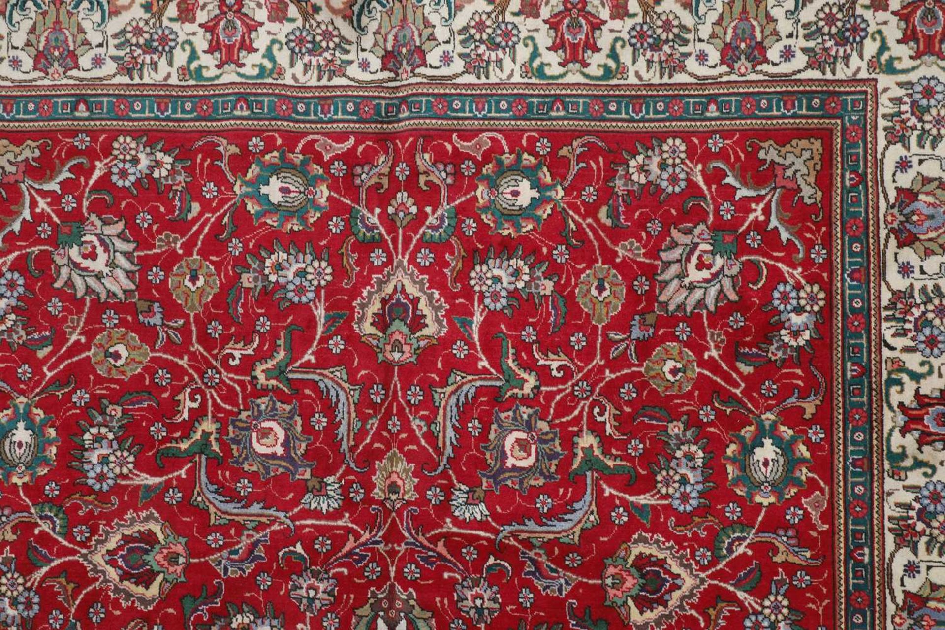 A Persian wool carpet, - Bild 5 aus 6