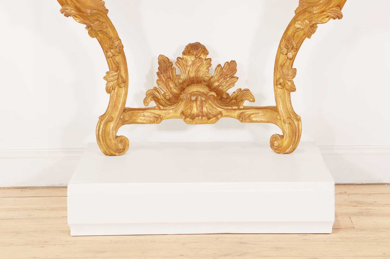 A Louis XV giltwood console table, - Image 5 of 27