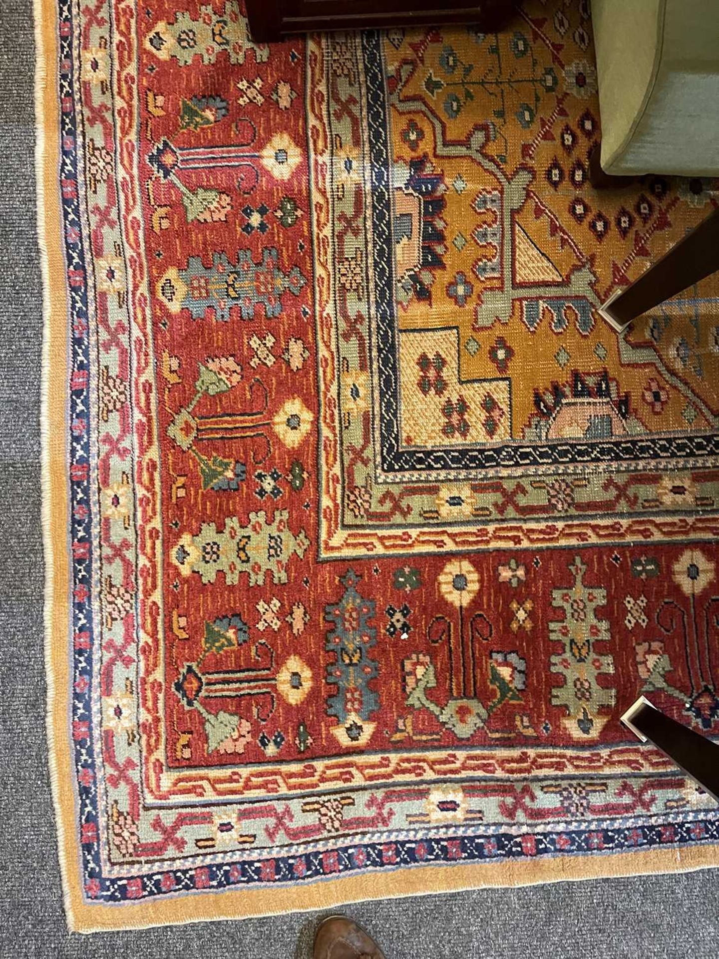 A Persian wool carpet, - Bild 21 aus 26