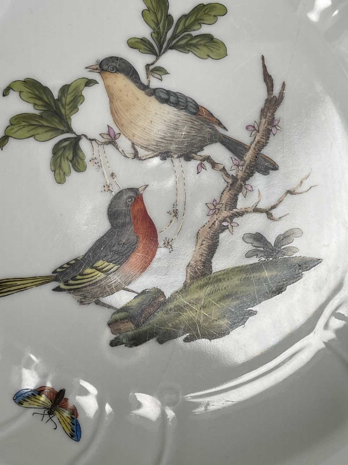 A Herend porcelain 'Rothschild Bird' dinner service, - Image 33 of 40