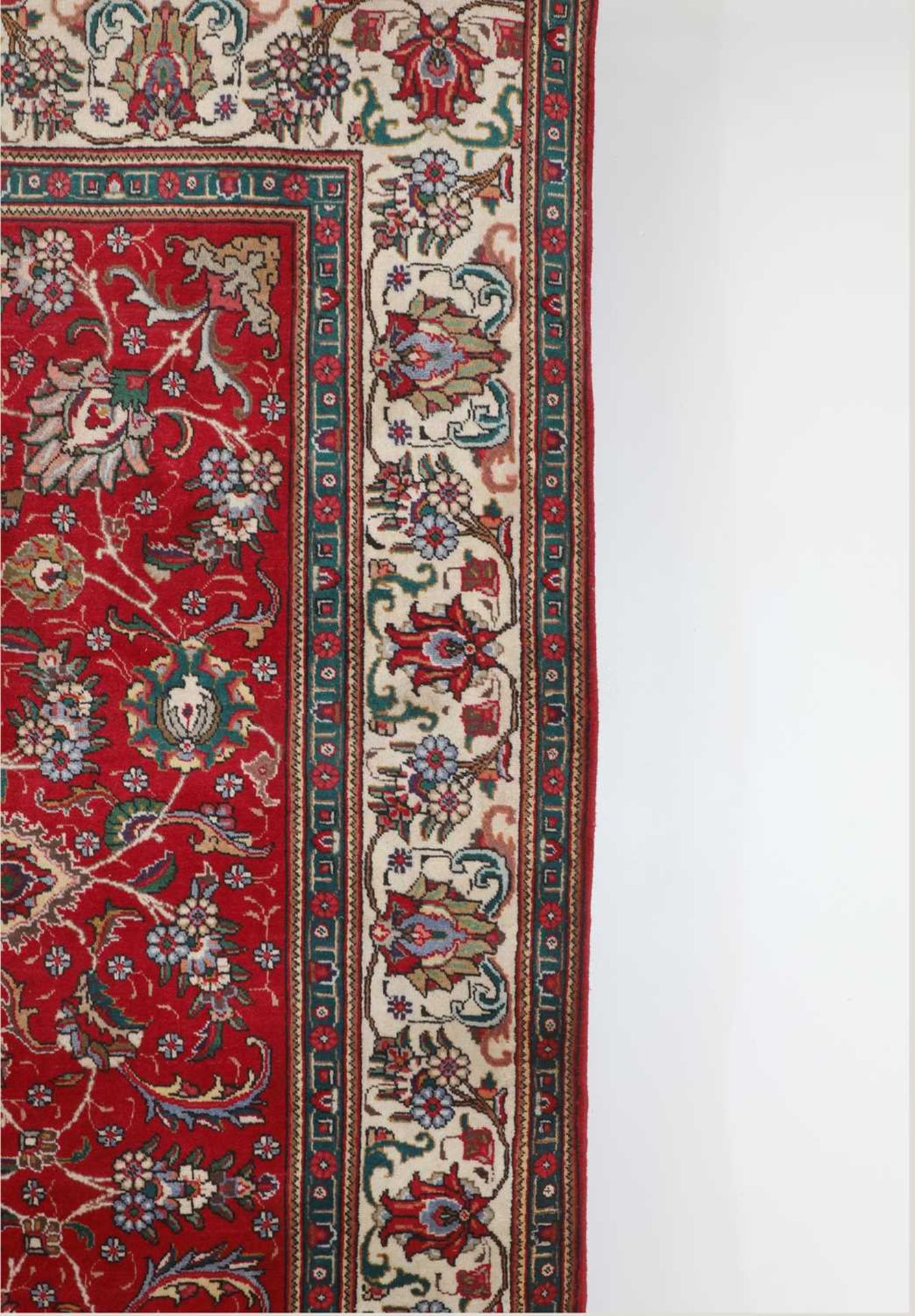 A Persian wool carpet, - Bild 3 aus 6