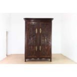 A Louis XV walnut armoire,