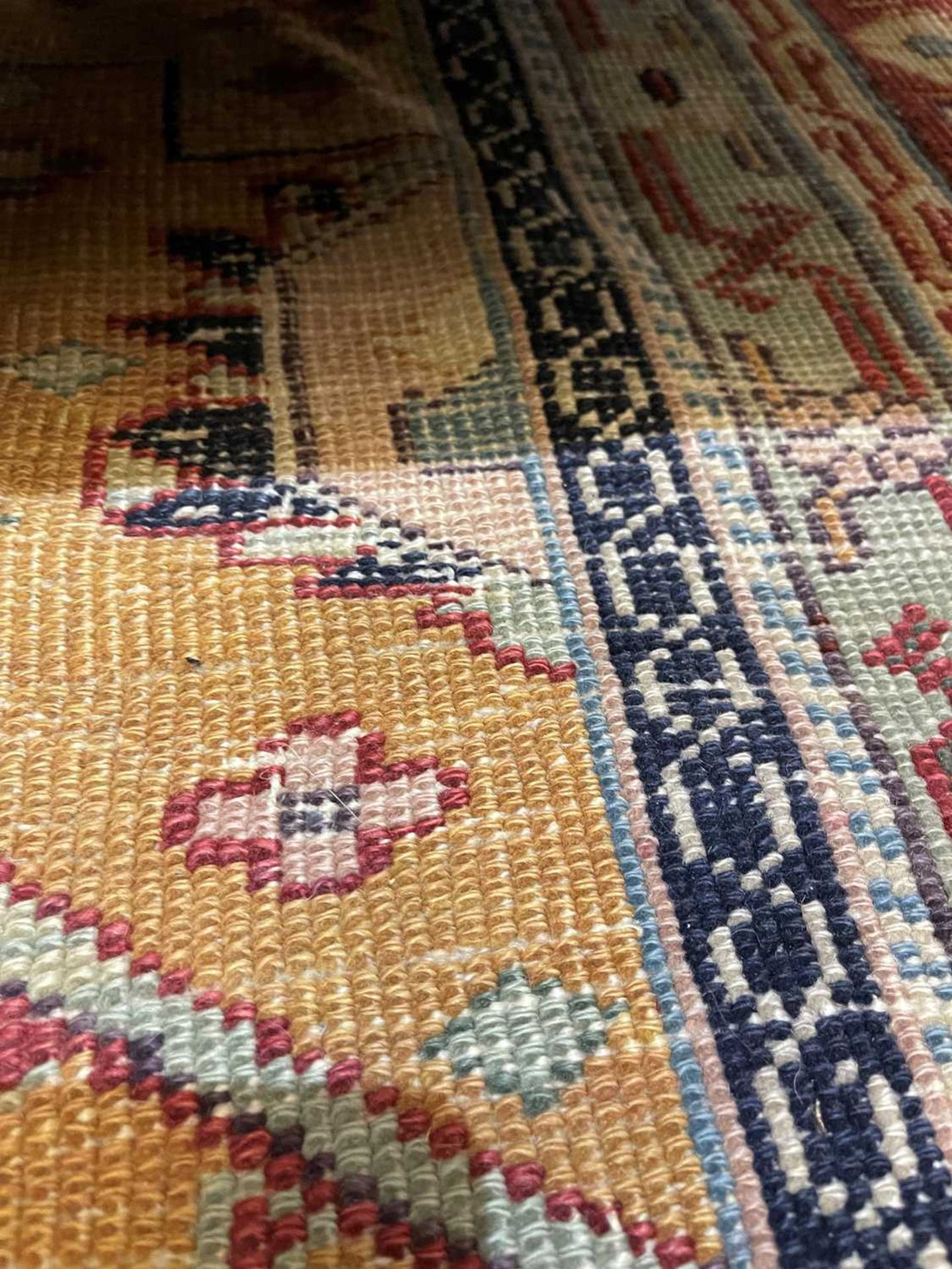 A Persian wool carpet, - Bild 8 aus 26