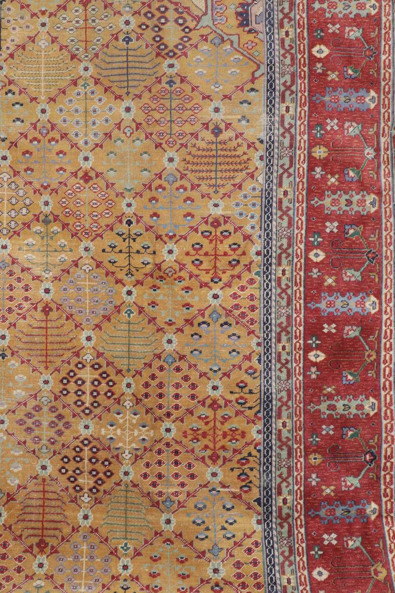A Persian wool carpet, - Bild 5 aus 26