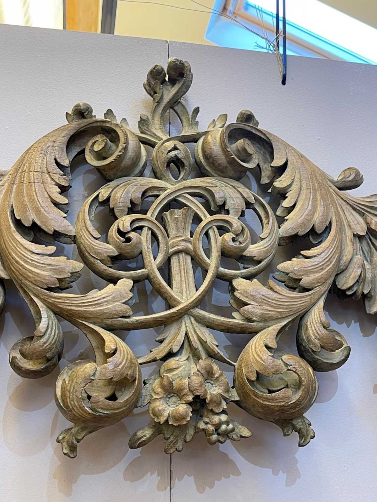 A group of carved and pierced oak wall appliqués, - Image 31 of 38