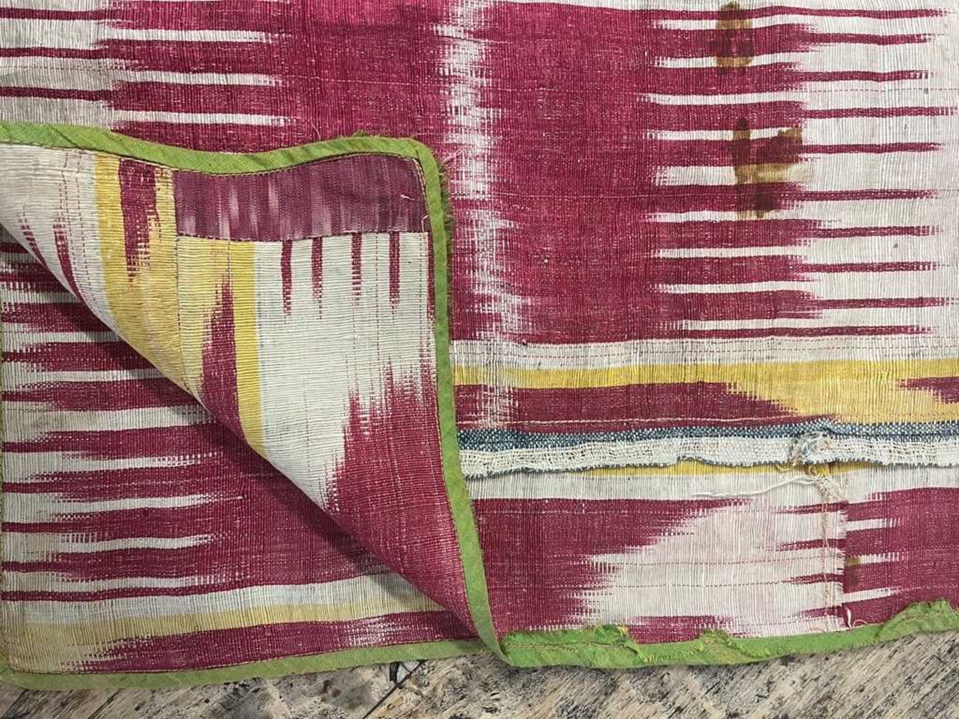 A silk ikat panel, - Image 8 of 11