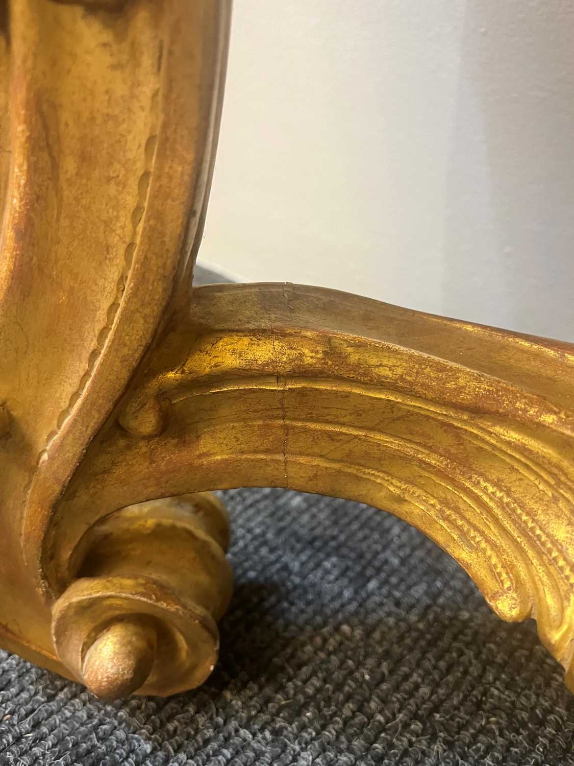 A Louis XV giltwood console table, - Image 20 of 27
