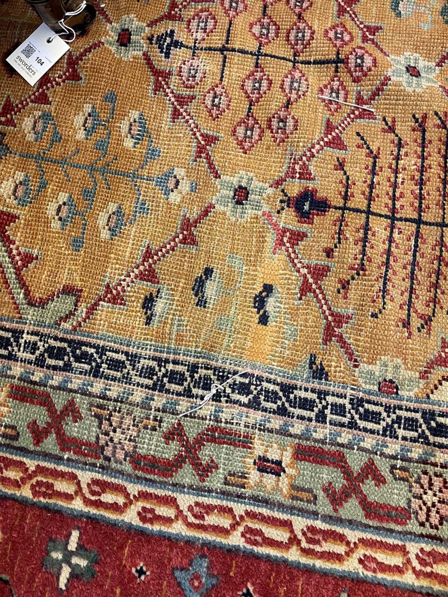 A Persian wool carpet, - Bild 15 aus 26