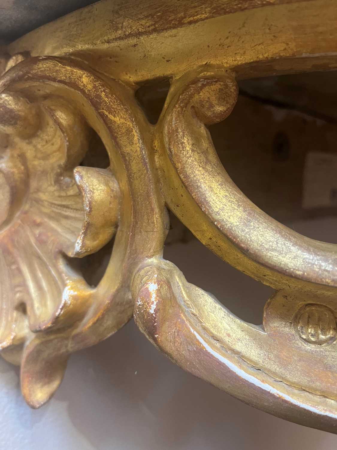 A Louis XV giltwood console table, - Image 26 of 27