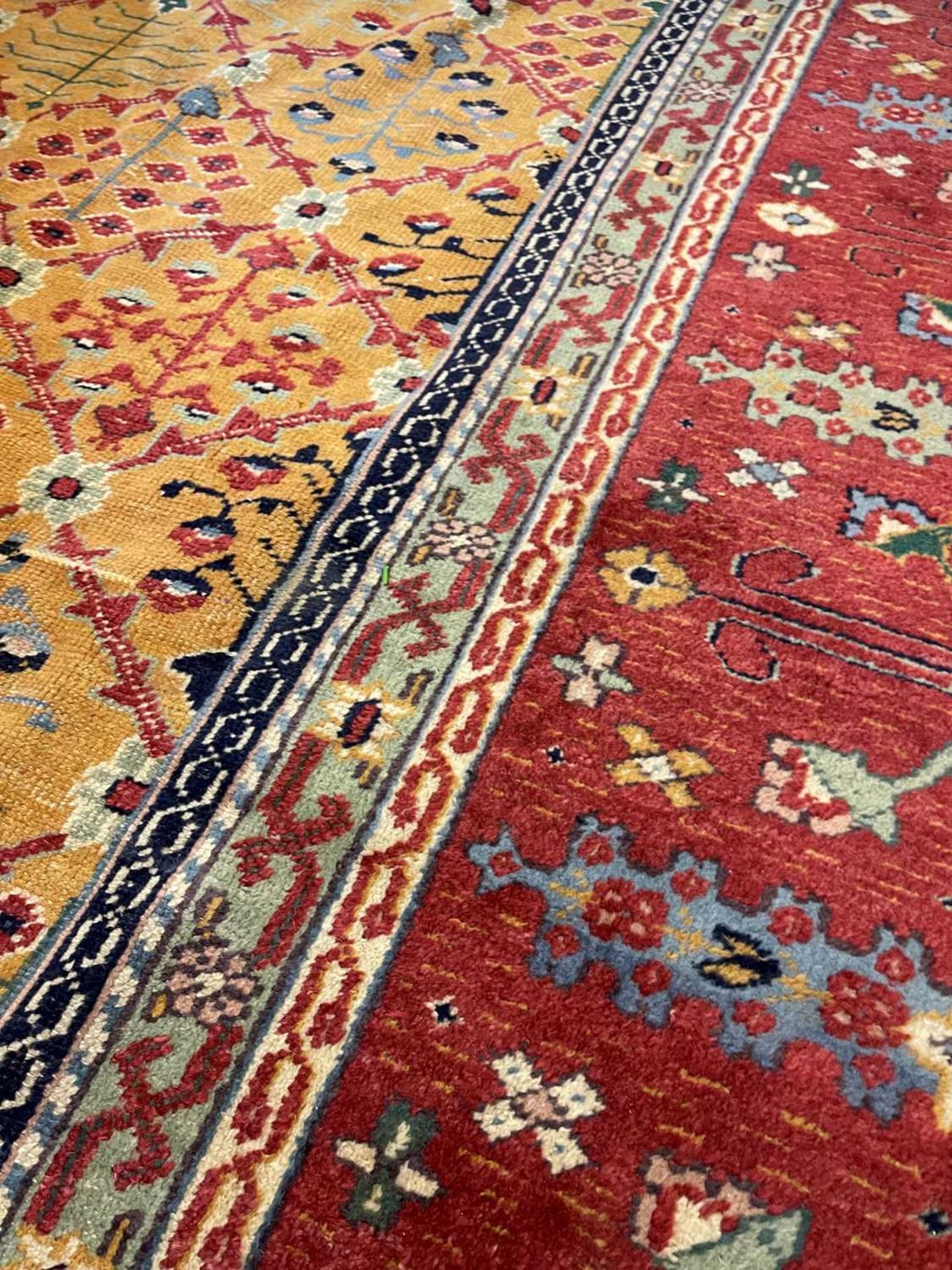 A Persian wool carpet, - Bild 10 aus 26