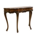 A French style walnut side table