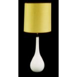 A milk glass table lamp,