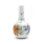 A Chinese famille rose vase,