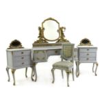 A grey painted Viennese dressing table,