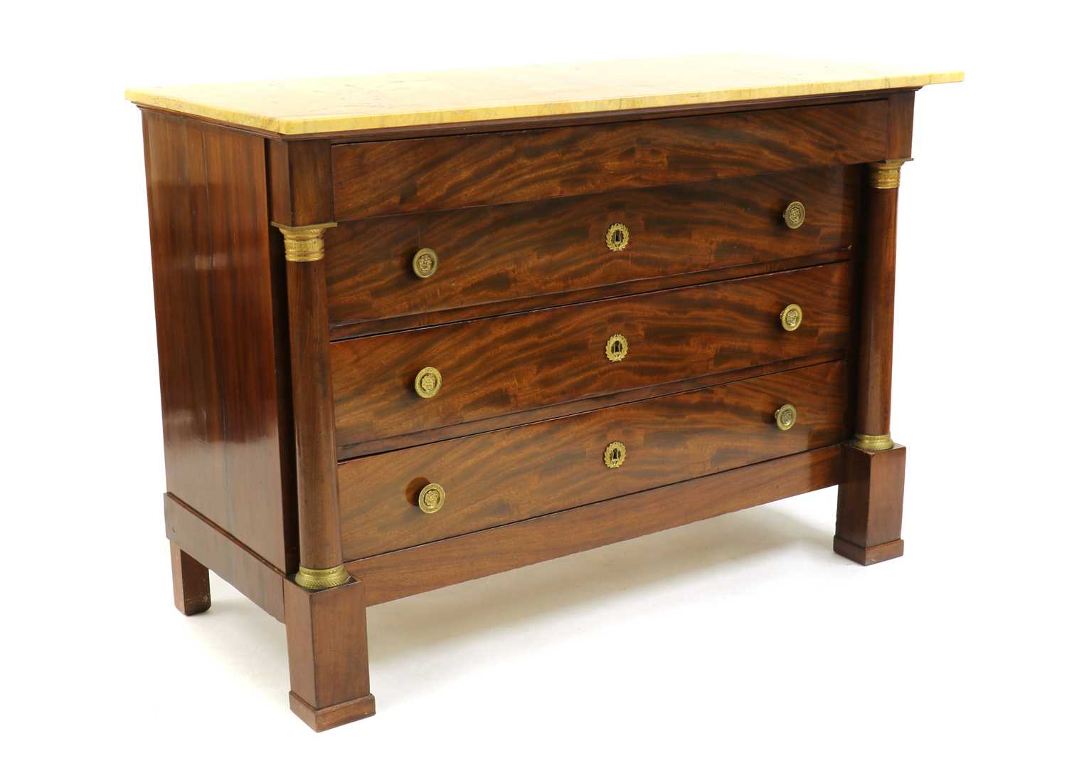 A French Empire mahogany commode