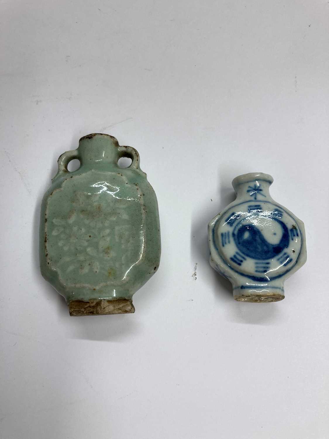 Two Chinese porcelain snuff bottles, - Image 10 of 11