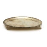 A George III silver waiter