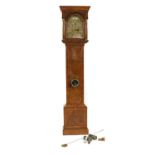 A walnut longcase clock