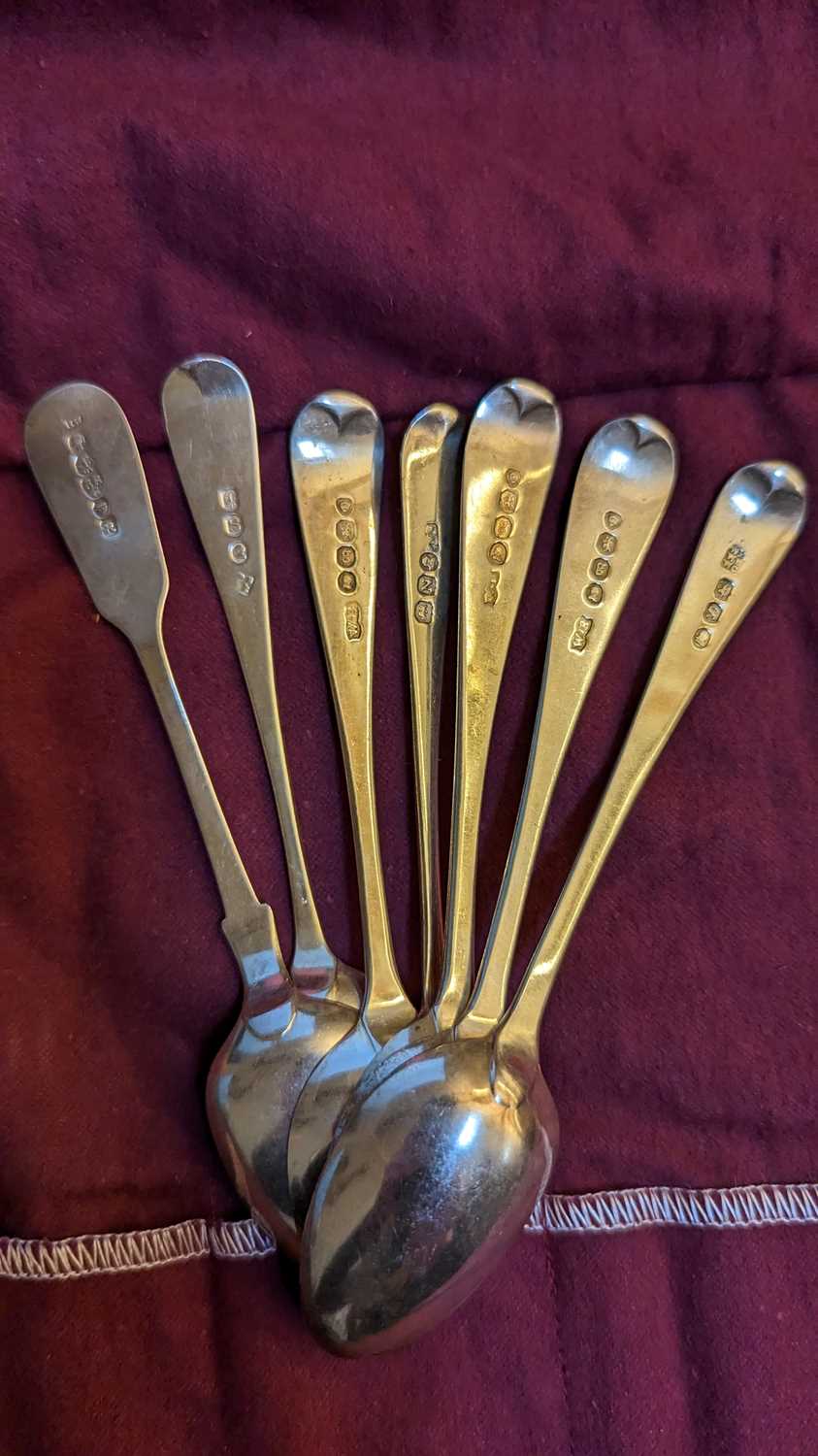 A large collection of silver flatware, - Image 3 of 9