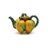 A Minton majolica 'Lychees' teapot and cover,