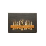 A Mexican Modernist mixed metal wall plaque,