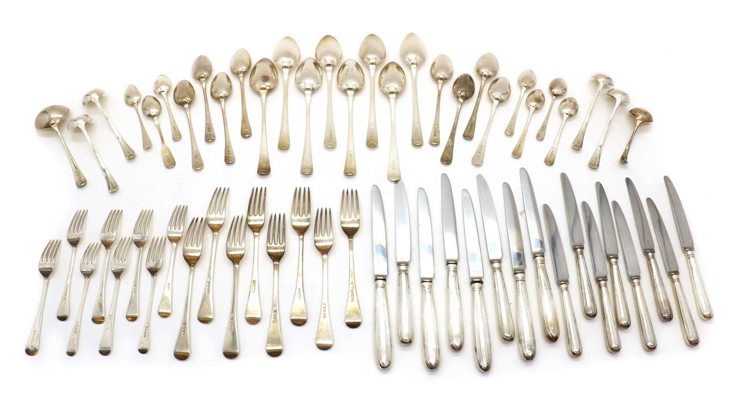 A large collection of silver flatware, - Image 2 of 9