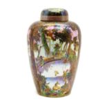 A Wedgwood Fairyland Lustre Malfrey pot and cover