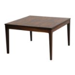 A Norwegian rosewood coffee table,