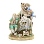 A Meissen figural group of 'The Good Mother',