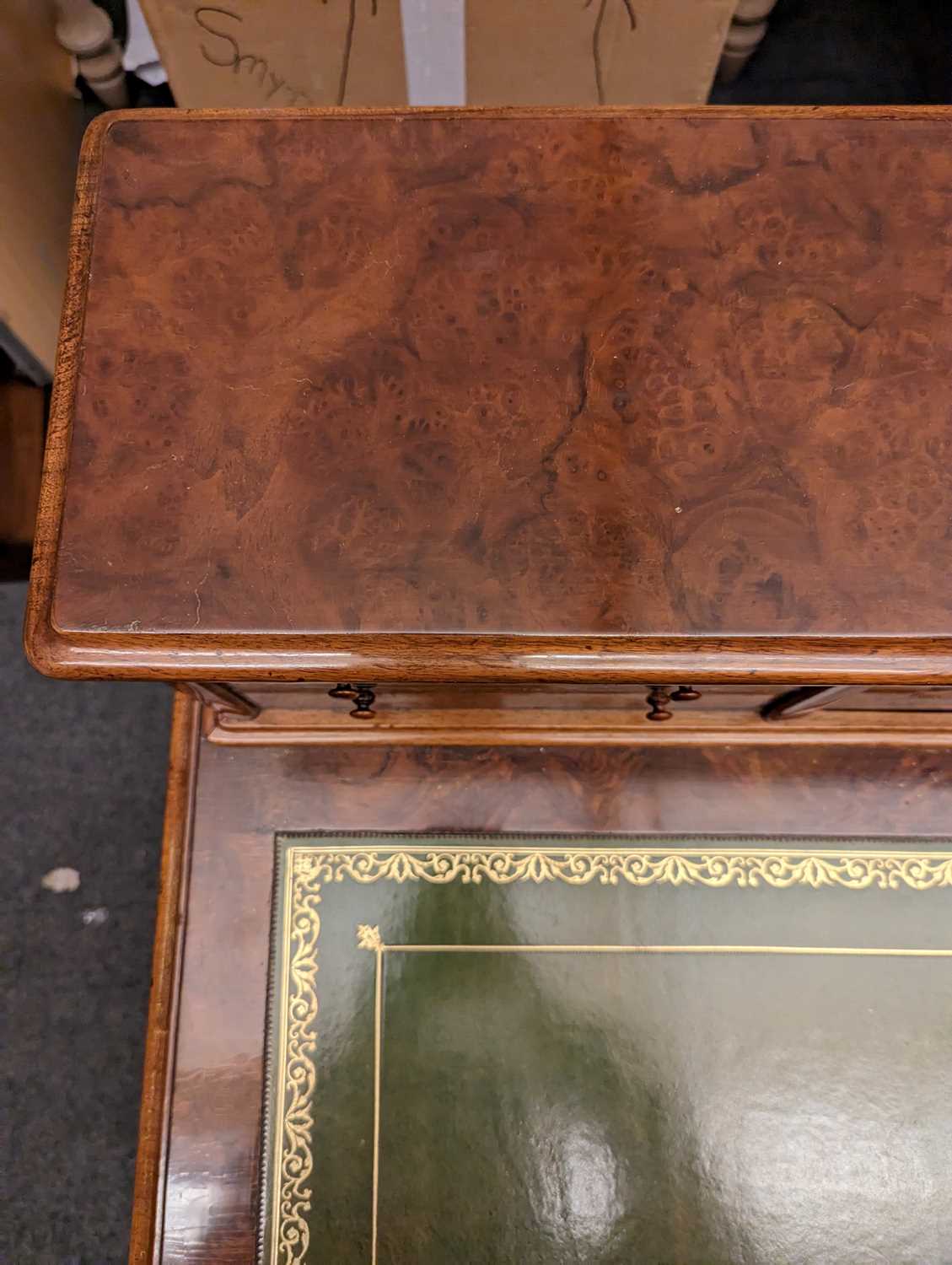 A Victorian walnut writing desk, - Image 21 of 40