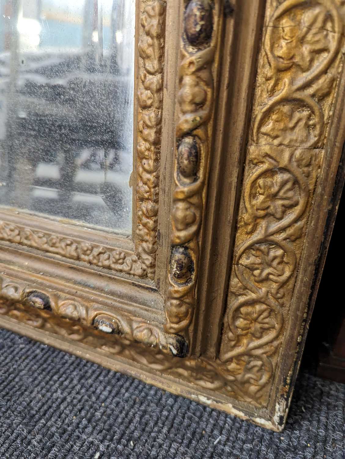 A Swedish gilt wall mirror - Image 7 of 7