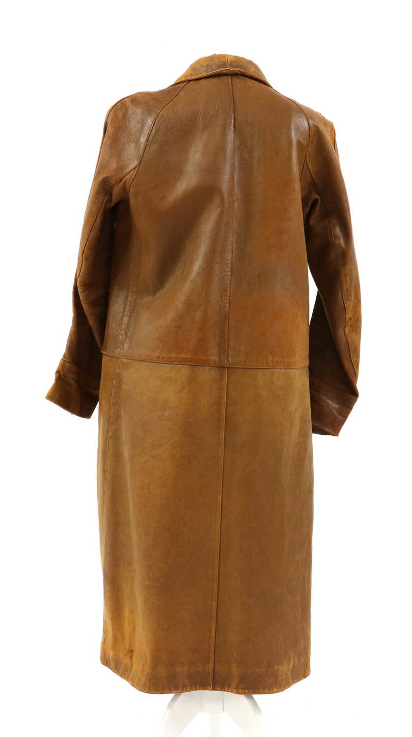 A leather driving coat, - Image 3 of 3