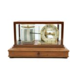 A mahogany cased barograph,