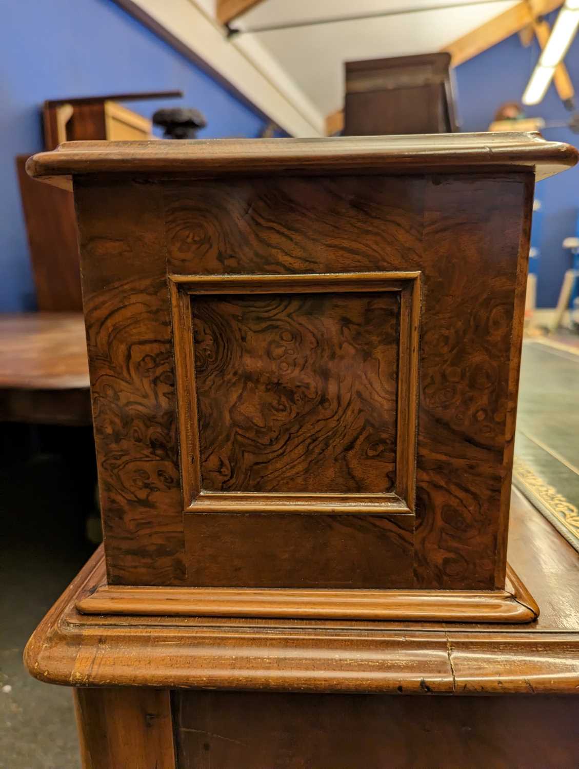 A Victorian walnut writing desk, - Image 31 of 40