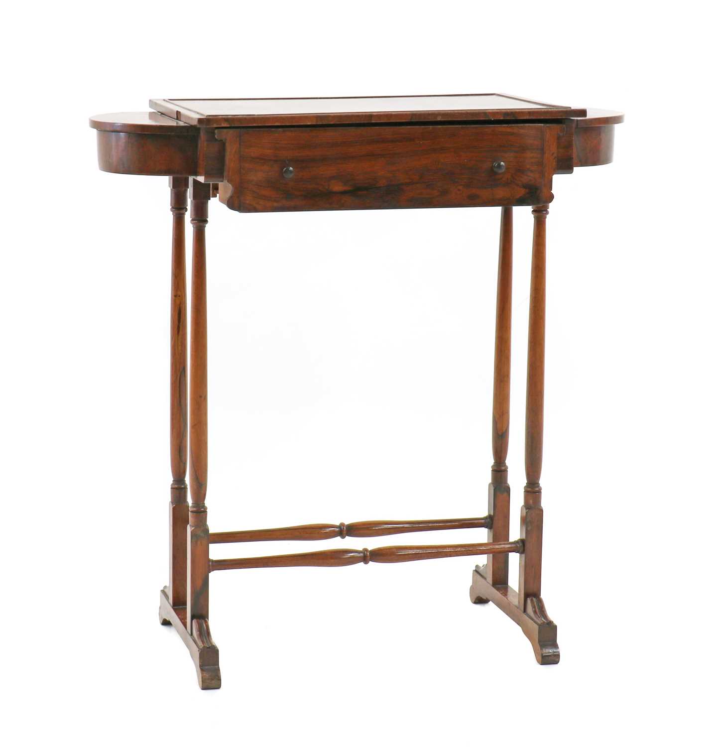 A Regency rosewood work table - Image 2 of 4