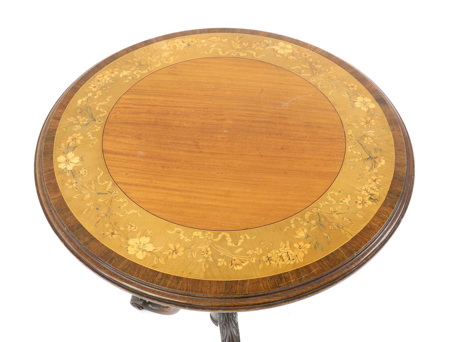 A Sheraton revival tripod table - Image 3 of 30