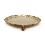 A Victorian silver salver